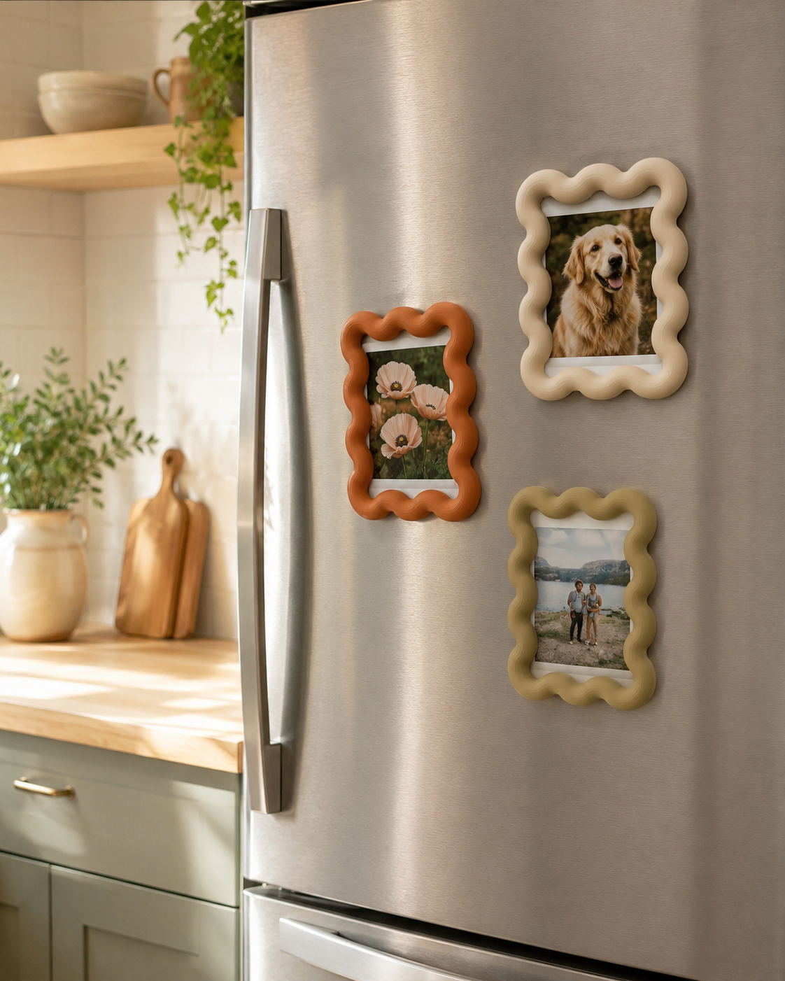 Wavy Frame Fridge Magnets 3