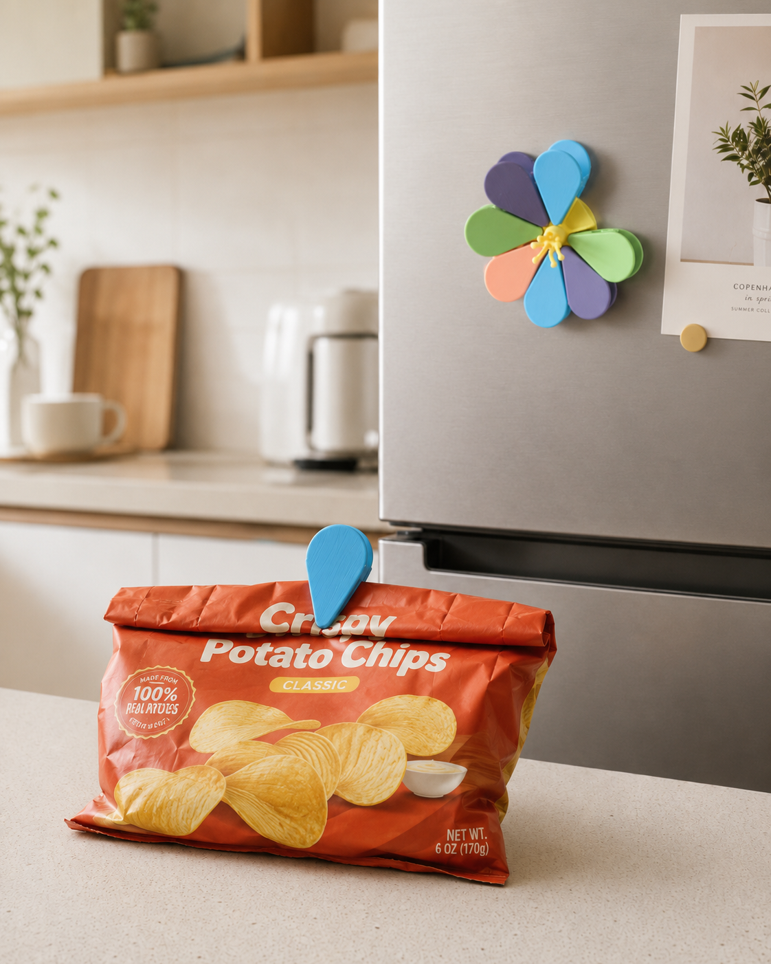 Multifunctional Petal Pin& Refrigerator Magnet 4