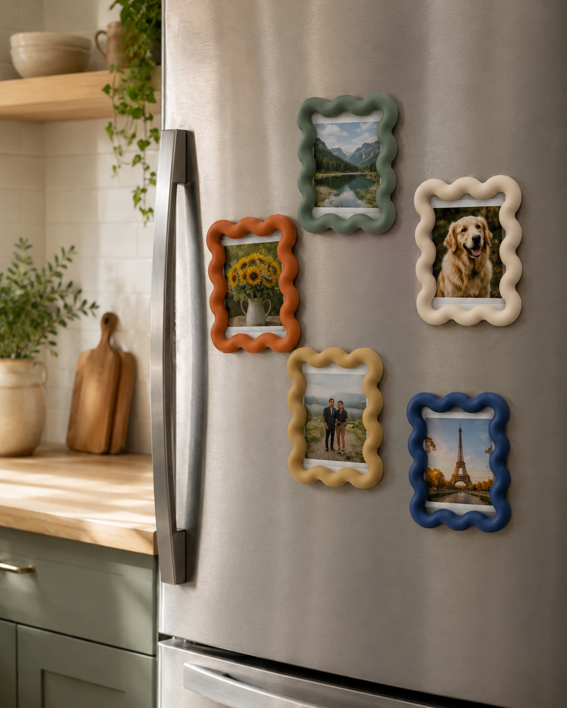 Wavy Frame Fridge Magnets 2