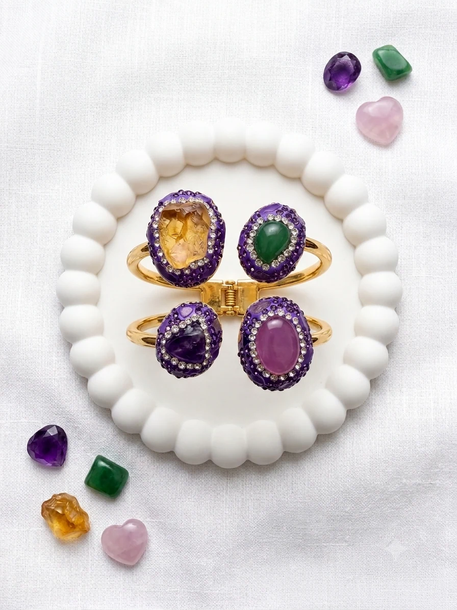 The Mystical Gemstone Cuff, view 1 of 2