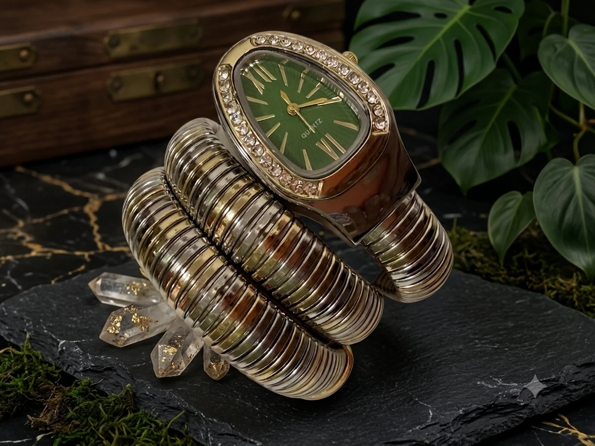 Spiral Watch Dual Tone