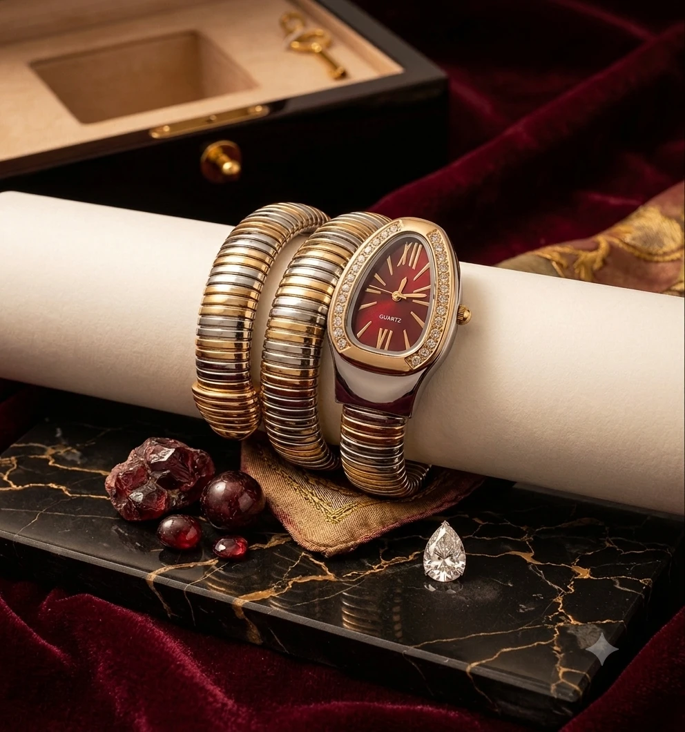 Spiral Watch with Dual Tone