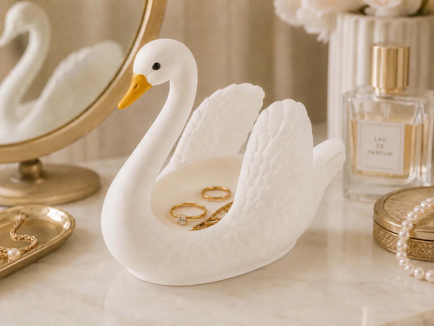 Swan Dressing-Table Décor, view 1 of 2